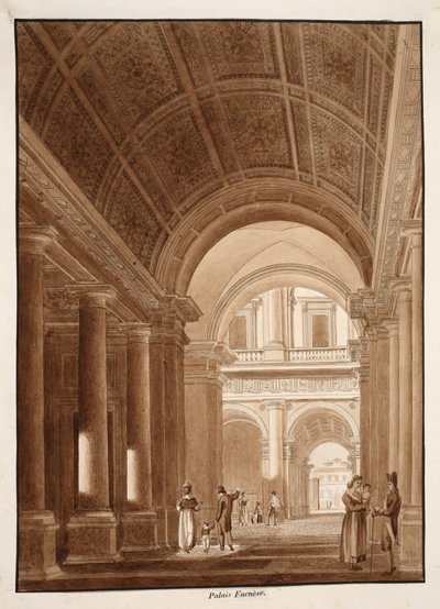 The Palazzo Farnese by Agostino Tofanelli